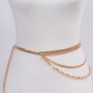 Plus Size Multi Chain Strands Belt